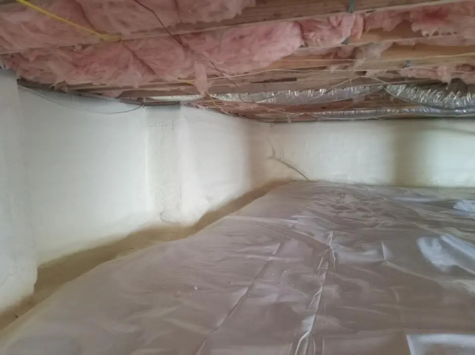 Crawl space encapsulation with closed-cell spray foam for Roof Maintenance in Oak Park